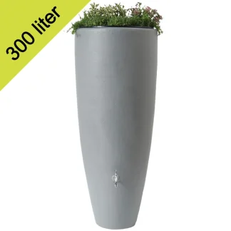 2in1 regenton 300 ltr grijs