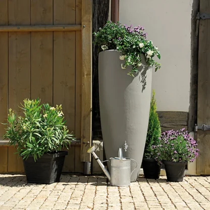 2in1 regenton 300 ltr grijs