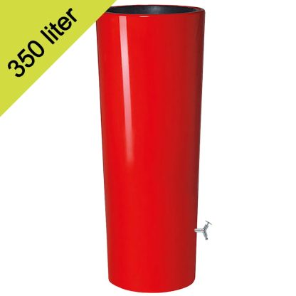 plantenbak-regenton combi rood