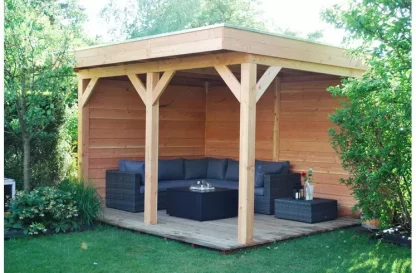Overkapping douglas hout tuin 400x300